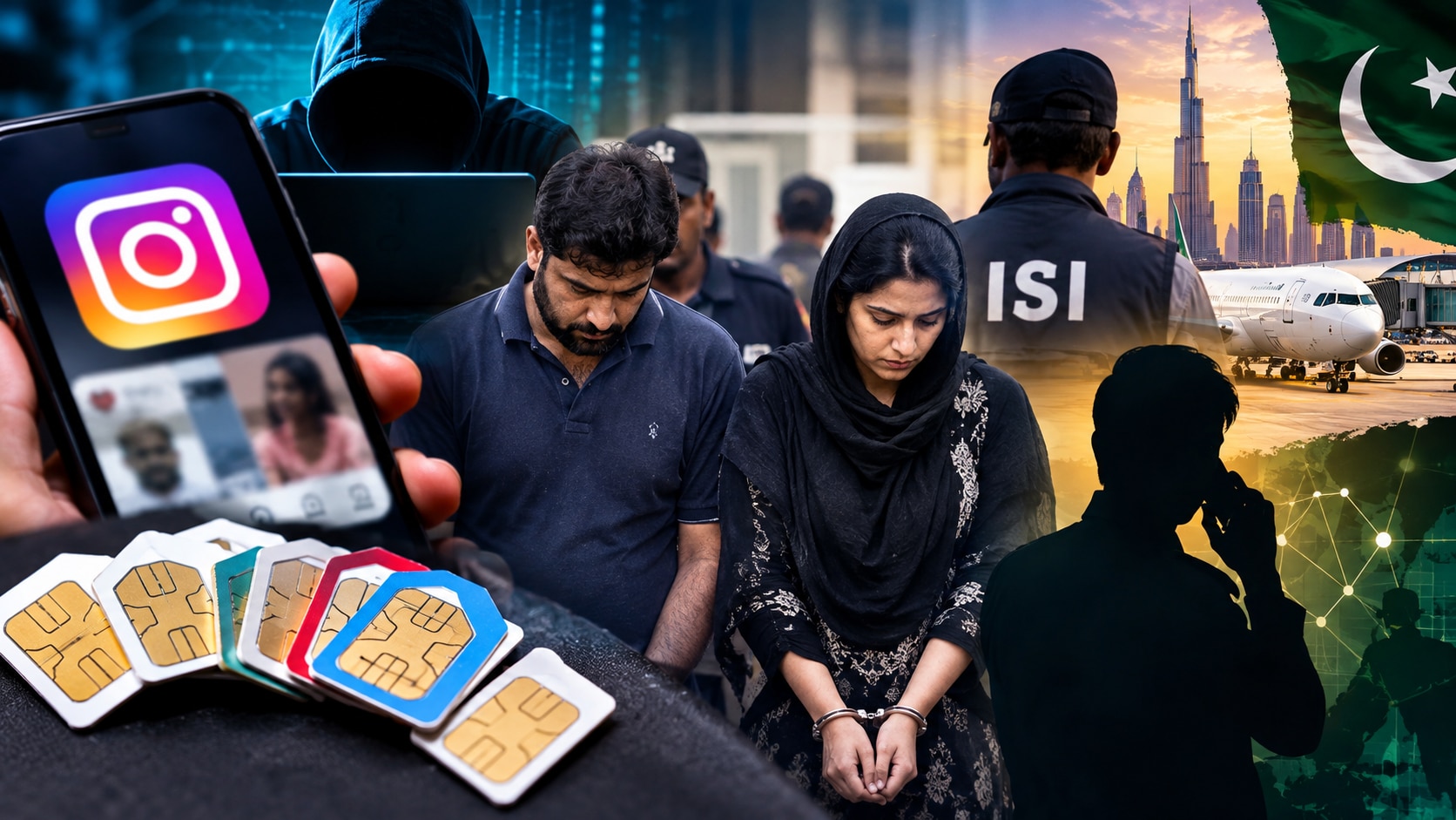 Instagram पर दोस्ती, दुबई के रास्ते पाकिस्तान भेजे 8 सिम... दिल्ली से ISI का जासूस दंपती गिरफ्तार
