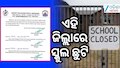 School Holiday: ପ୍ରବଳ ବର୍ଷା ପାଇଁ ଏହି ଜିଲ୍ଲାରେ ସ୍କୁଲ୍ ଛୁଟି ଘୋଷଣା
