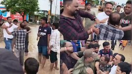 बाजपुर में PWD के JE पर भाजपा नेताओं का फूटा गुस्सा..मुंह पर पोती मिट्टी