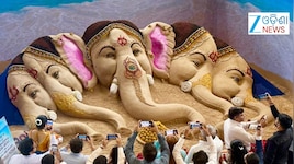 ବାଲୁକାରେ ପଞ୍ଚମୁଖୀ ଗଣେଶ ମୂର୍ତ୍ତି, ପଦ୍ମଶ୍ରୀ ସୁଦର୍ଶନ ପଟ୍ଟନାୟକଙ୍କୁ ଅଜସ୍ର ପ୍ରଶଂସା...