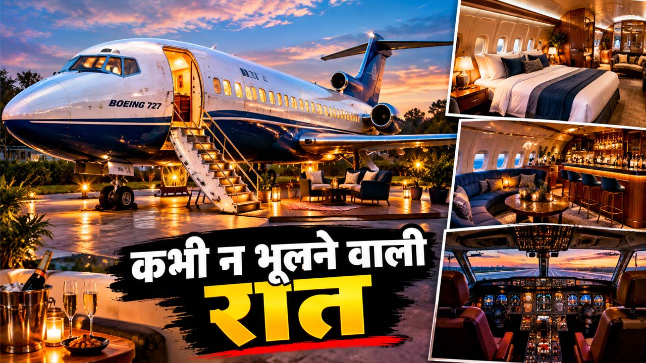 ब्रिस्टल में बोइंग 727 में लग्जरी होटल जैसा ठहराव