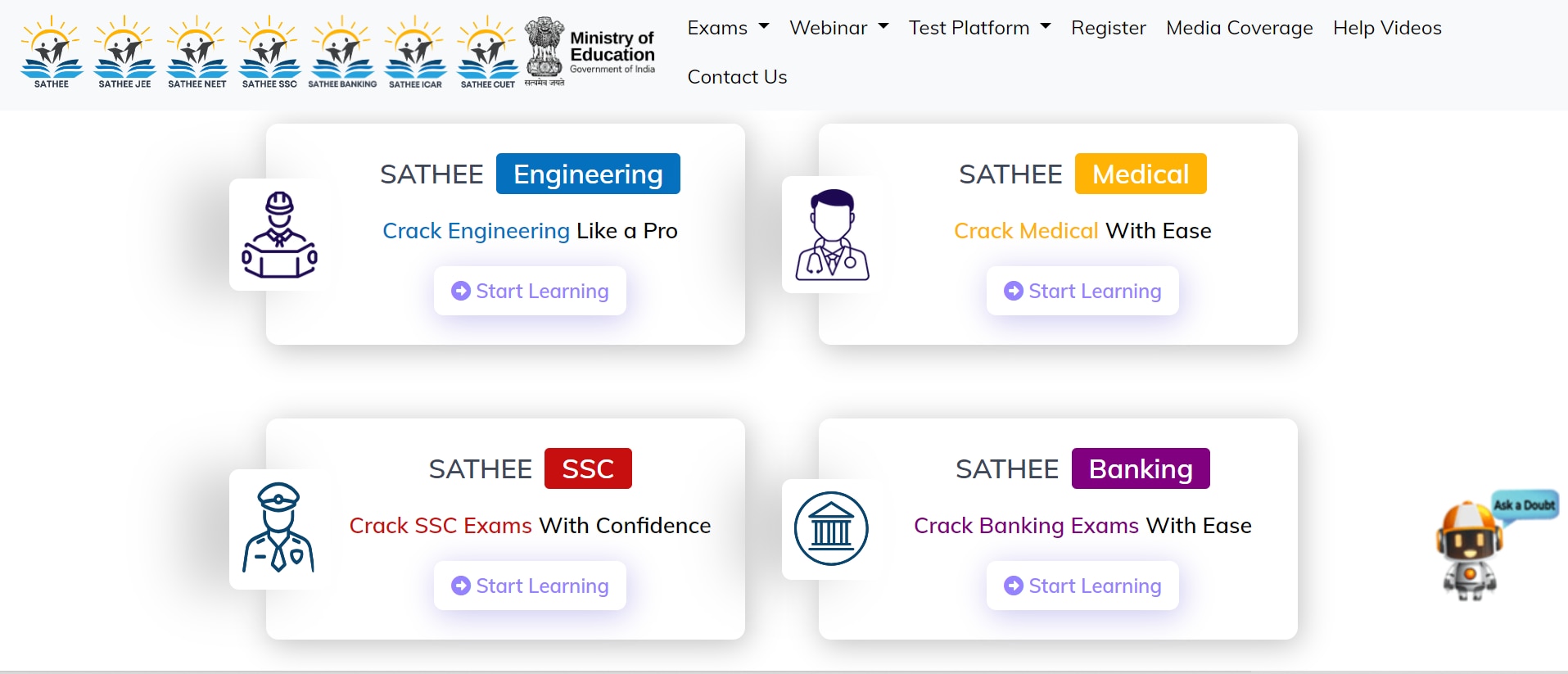 NCERT Launched Sathee Portal For Preparation Ssc Engineering Banking ...