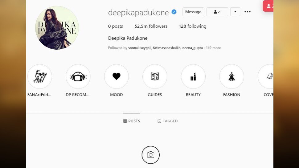 all post deleted from social media handles twitter facebook and instagram of Deepika Padukone