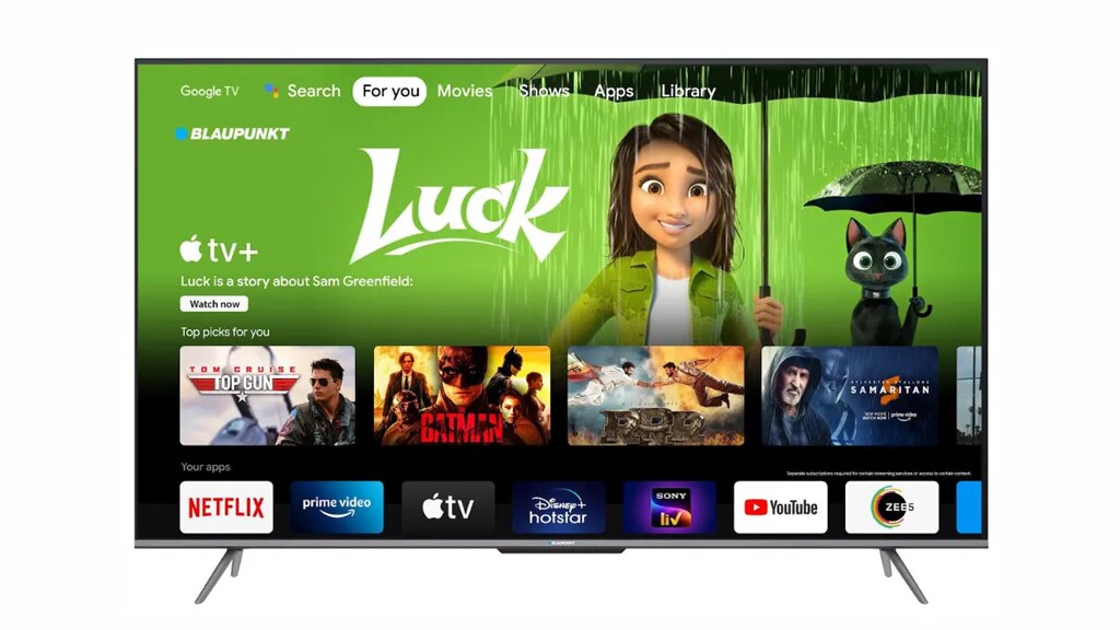 Blaupunkt 55 inch 4K QLED with Google TV Best Smart TV Price In India