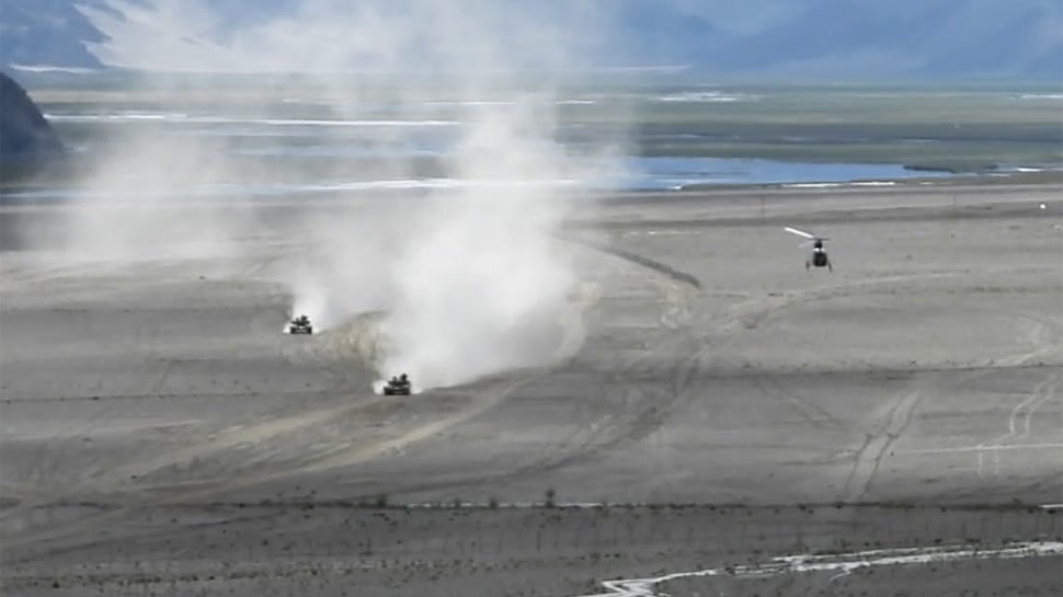 Indian Army Practice in Ladakh