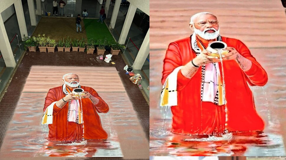Prime Minister Narendra Modi is doing a road show in Ahmedabad गुजरात ...