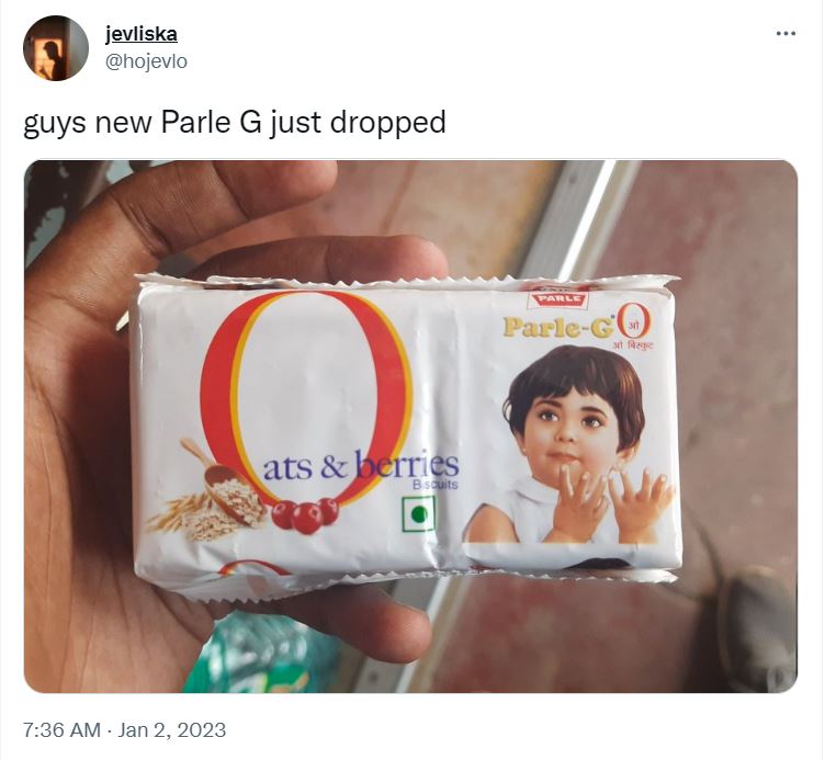 twitter user on parle g new packet users given funny comment smzs