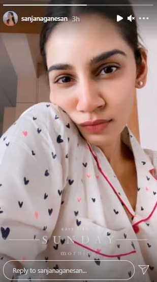 Sanjana Ganesan Sunday Morning Look