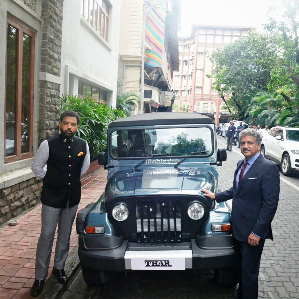 थार 700, Thar 700, anand mahindra, Udaipur Prince,  Lakshyaraj Singh Mewar