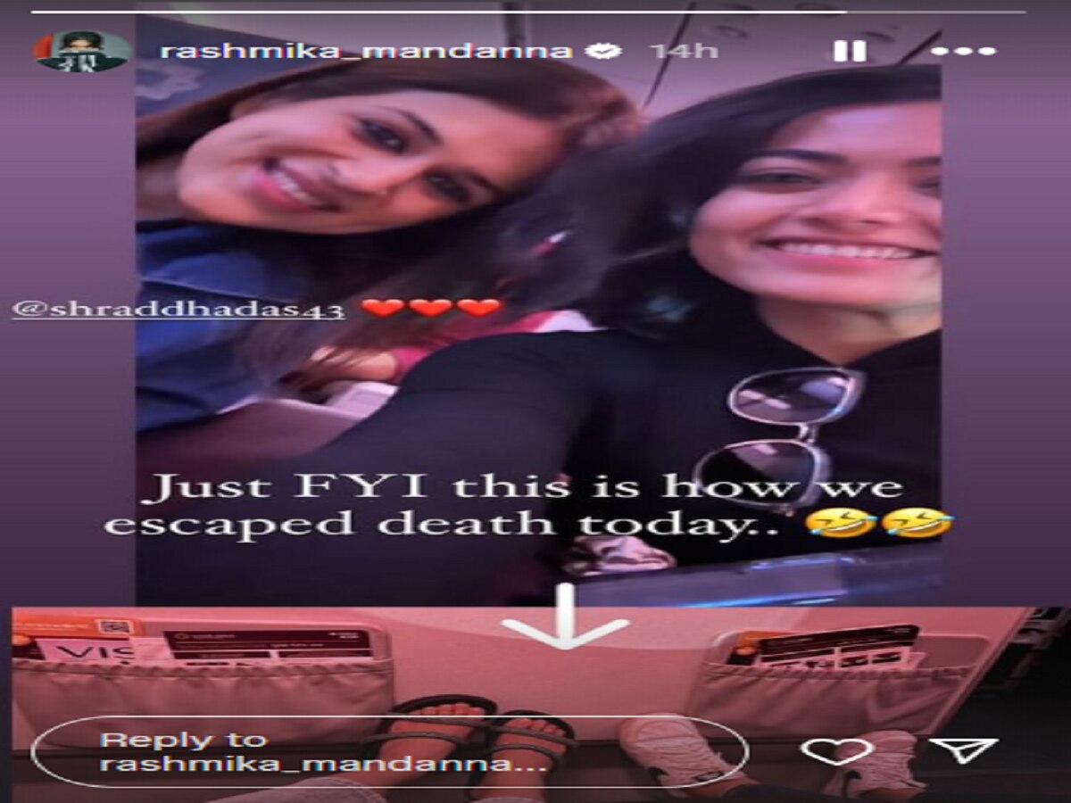Rashmika Mandanna flight makes emergency landing in Mumbai actress ...