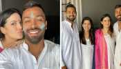 cricketer hardik pandya celebrated holi with family and girlfriend