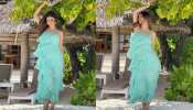 mouni roy shares beautiful and sizzling photos in light green dress from maldives