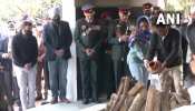 last rites of bipin rawat brigadiar liddar funeral of bipin rawat modi rajnath paid tribute them 