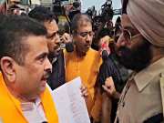 बंगाल पुलिस ने शेयर किया वीडियो, कहा- BJP नेता सुवेंदु अधिकारी ने IPS अफसर को कहा &#039;खालिस्तानी&#039; 