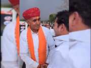 Jalore Sirohi candidates Lumbaram and Vaibhav clashed with each other viral video 