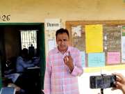 Barmer Lok Sabha seat Congress candidate Ummedaram Beniwal cast his vote