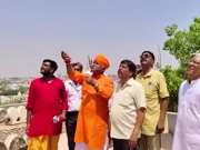 Bikaner West MLA Jethanand Vyas did kite flying in Garh Ganesh temple watch video