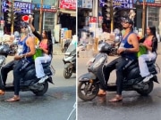 Moradabad Viral Video: गर्मी से बिलबिलाए रीलबाजों का राग, स्कूटी में बैठकर नहाने का वीडियो वायरल