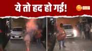 there were huge fireworks when the accused who attacked the girl was released on bail in kashipur