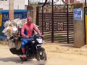Viral Video Rajasthan Spiderman set out to sell utensils