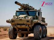india developed truck mounted Howitzer gun capable of firing six rounds in one minute