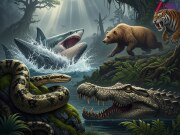 Dangerous extinct animals prehistoric creatures megalodon tooth tiger terror bird 