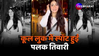  actress palak tiwari cute look in white dress video went viral 