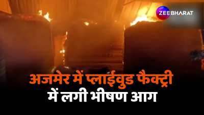 Rajasthan ajmer fire broke out in the plywood factory