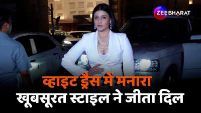 Mannara Chopra stylish look in white dress video viral