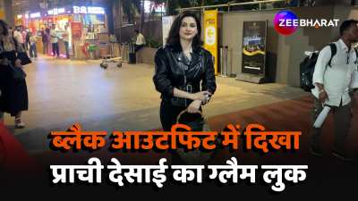 bollywood actress prachi desai spotted in all black look video virall 