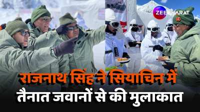 Defense Minister Rajnath Singh visit Ladakh Siachen Glacier Meeting with soldiers