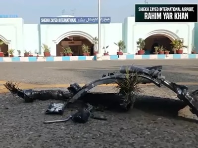 satellite images of pakistani air base after india strike operation sindoor