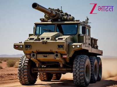 india developed truck mounted Howitzer gun capable of firing six rounds in one minute