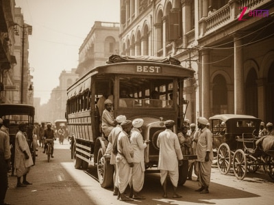 India first bus service Mumbai 1926 transport BEST