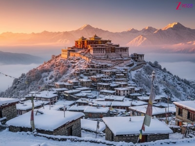 kalpa auli zuluk tawang most beautiful villages in india for winter visit snow covered destinations 