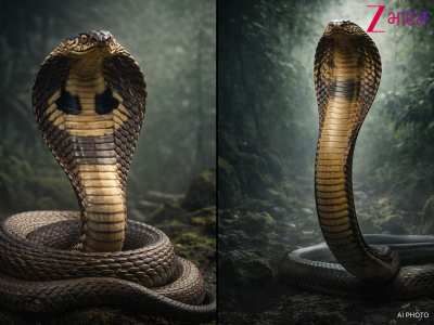 indian cobra vs king cobra difference venom size and behaviour
