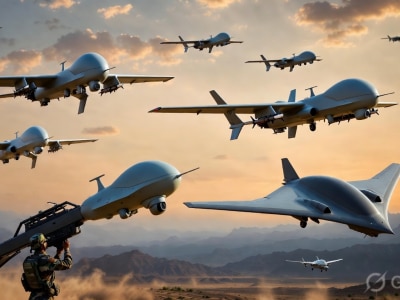 india Five military drones tapas archer ng switch ghatak heron mk2 capabilities explained