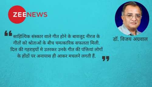 गोपालदास नीरज... मुरझा गया गीतों का कमल गोपालदास नीरज... मुरझा गया गीतों का कमल