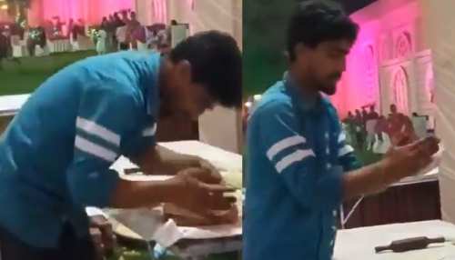 Viral Video: थूक लगाकर Wedding Ceremony में रोटियां बनाने वाले शख्स का वीडियो वायरल, UP Police ने पकड़ा Viral Video: थूक लगाकर Wedding Ceremony में रोटियां बनाने वाले शख्स का वीडियो वायरल, UP Police ने पकड़ा