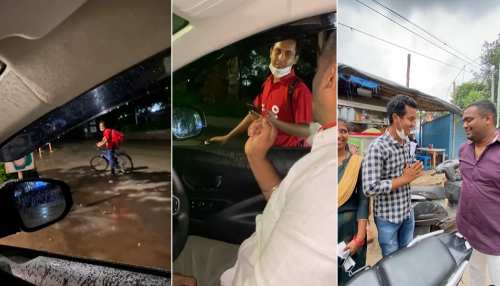 साइकिल से डिलिवरी कर रहा था Zomato Boy, शख्स ने गिफ्ट में दे दी बाइक; देखें Video साइकिल से डिलिवरी कर रहा था Zomato Boy, शख्स ने गिफ्ट में दे दी बाइक; देखें Video