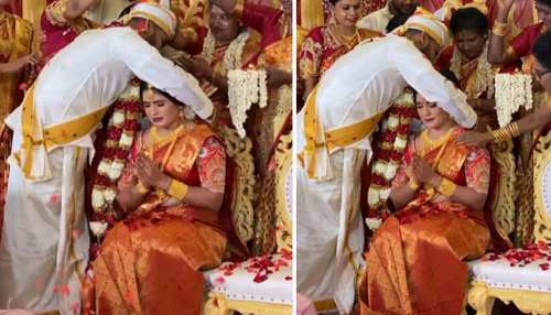 हाथ जोड़कर बैठी थी दुल्हन, दूल्हे ने पास आकर किया ऐसा तो फूट-फूटकर रोई; देखें Video हाथ जोड़कर बैठी थी दुल्हन, दूल्हे ने पास आकर किया ऐसा तो फूट-फूटकर रोई; देखें Video