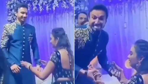 Video: स्टेज पर सरेआम ऐसा कर बैठी दुल्हन तो दूल्हे की निकल आई जीभ, फिर किया ऐसा Video: स्टेज पर सरेआम ऐसा कर बैठी दुल्हन तो दूल्हे की निकल आई जीभ, फिर किया ऐसा