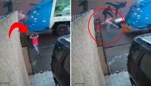 बीच सड़क पर मस्ती कर रहा था शैतान बच्चा, तेज रफ्तार में सामने आई कार तो कूड़ा उठाने वाले ने किया कुछ ऐसा- देखें Video बीच सड़क पर मस्ती कर रहा था शैतान बच्चा, तेज रफ्तार में सामने आई कार तो कूड़ा उठाने वाले ने किया कुछ ऐसा- देखें Video