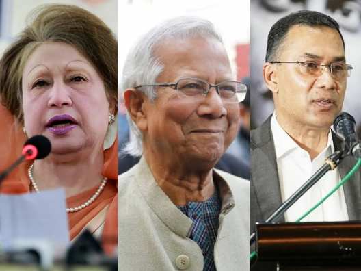 bangladesh new pm faces khaleda zia muhammad yunus Tarique Rahman