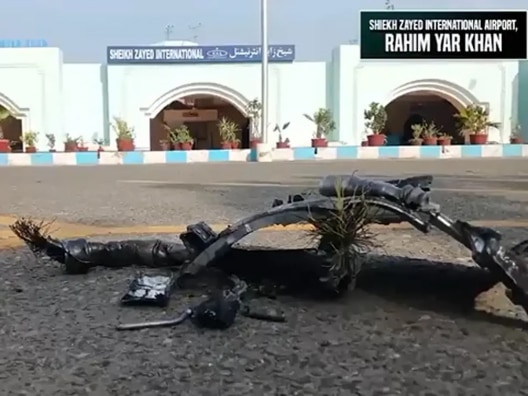 satellite images of pakistani air base after india strike operation sindoor