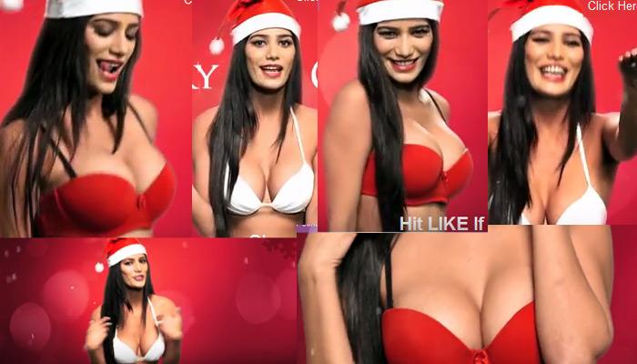 पूनम पांडे ने क्रिसमस के मौके पर बेहद Hot कारनामे से मचाया Sexy धमाल