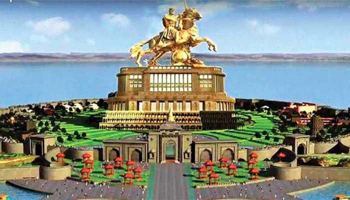 Maharashtra Proposed Shivaji Memorial Sculpter Will Be Shorter Due To Cost Cutting मह र ष ट र क फ यत क चक कर म श व ज म म र यल क प रत म ह ग छ ट तलव र ह ग ल ब