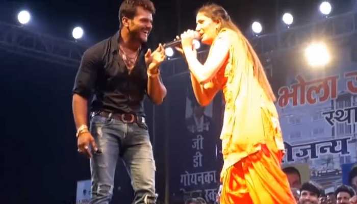 खेसारीलाल यादव के साथ सपना चौधरी ने लगाए जबरदस्त ठुमके, 1 करोड़ बार देखा गया VIDEO खेसारीलाल यादव के साथ सपना चौधरी ने लगाए जबरदस्त ठुमके, 1 करोड़ बार देखा गया VIDEO
