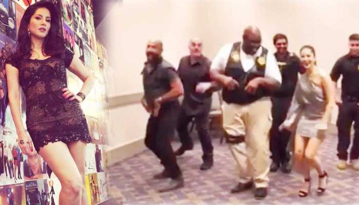 सिक्योरिटी गार्ड के साथ सनी लियोनी ने ऐसे लगाए ठुमके, वायरल हो गया VIDEO