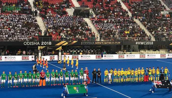 Hockey World Cup 2018: ऑस्ट्रेलिया को पहली जीत के लिए करनी पड़ी कड़ी मशक्कत, आयरलैंड को हराया Hockey World Cup 2018: ऑस्ट्रेलिया को पहली जीत के लिए करनी पड़ी कड़ी मशक्कत, आयरलैंड को हराया
